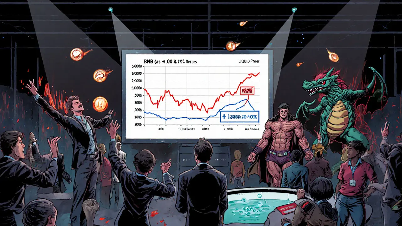 Traders reacting to CYT price drop, low liquidity and gas fee symbols.