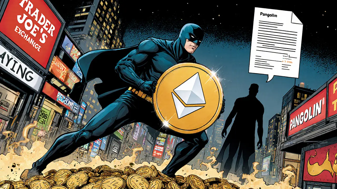 Retail trader using USDT.e as a shield against high gas fees in a decentralized exchange scene.