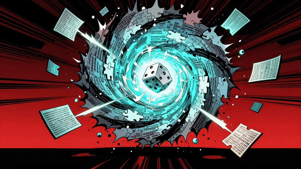 A spinning nonce at the center of a vortex of SHA-256 hashes, with transaction data and Merkle Root glowing around it.