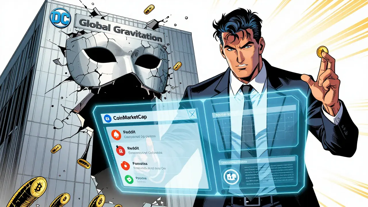 A digital detective verifying exchange legitimacy on a holographic screen in comic style.