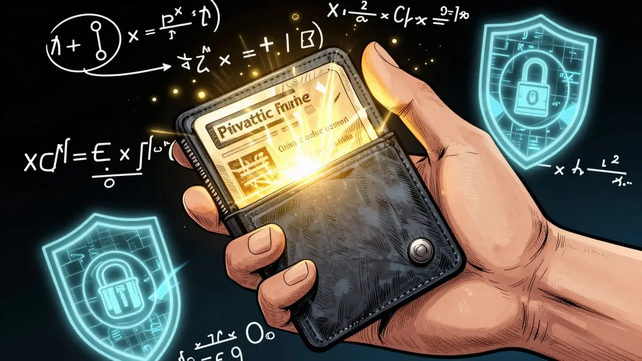 Hand holding a glowing digital wallet surrounded by protective holographic shields