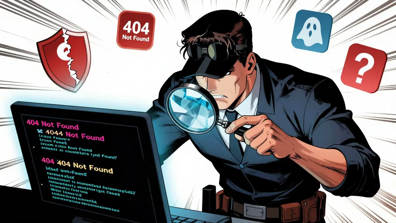 Detective investigating digital clues about missing crypto platform data