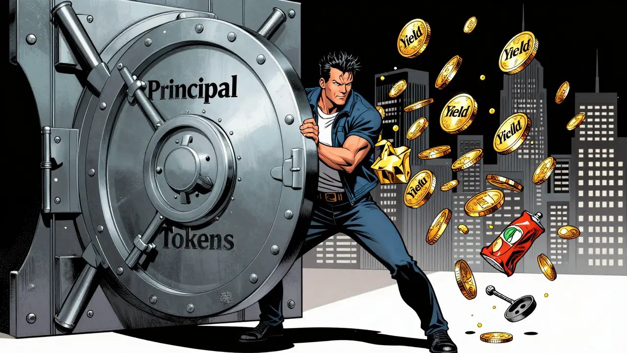 Hero using staking yield to pay for goods while locking principal