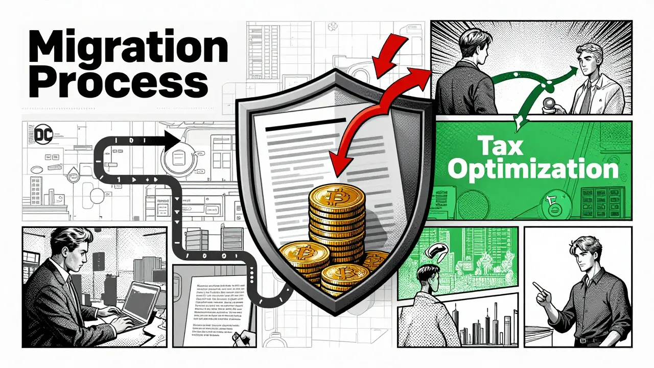 Legal shield protecting crypto assets from tax risks