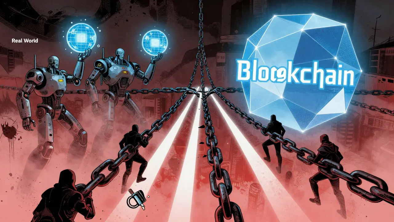 Oracles bridging real-world data to blockchain security