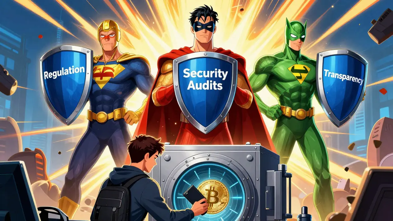 Superheroes protecting users with transparent, regulated crypto options