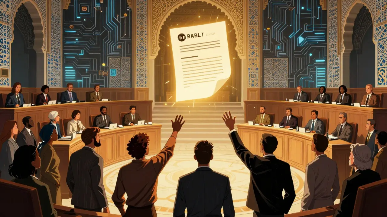 Golden light of new regulations illuminating Moroccan citizens