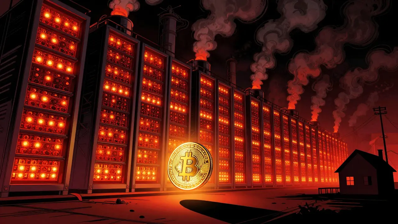 The True Environmental Cost of Proof of Work Blockchains: Energy, Emissions, and the Shift to Green Crypto
