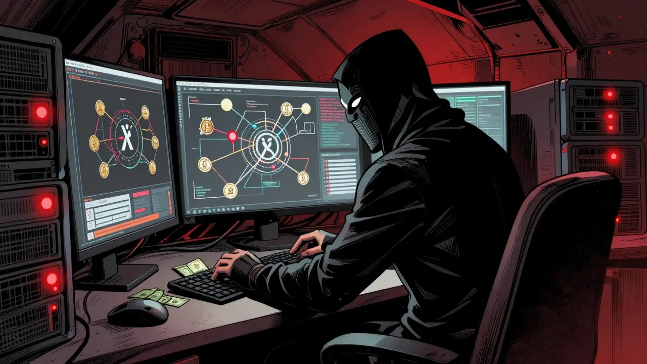 Shadowy hacker routing stolen crypto through mixer network