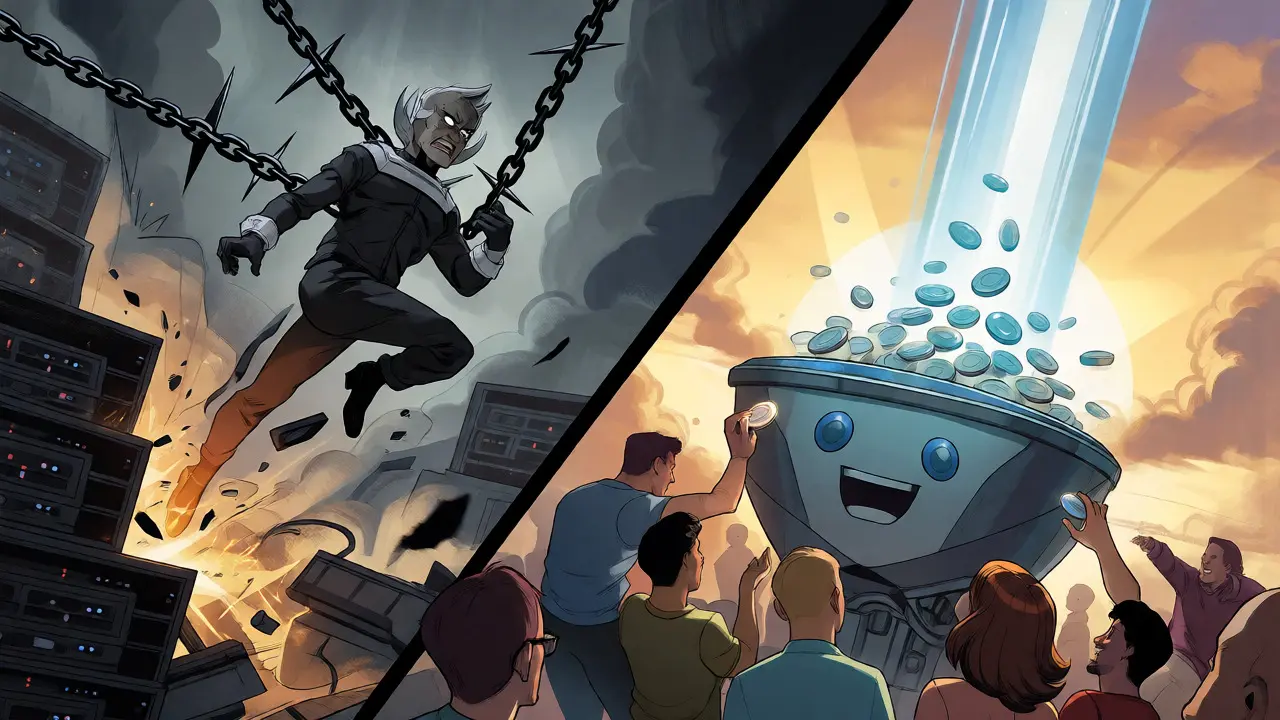 Contrast between slashing penalties and accessible liquid staking pools
